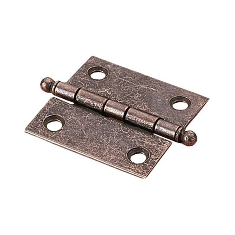 Steel Cabinet Hinge - Antique Bronze - Pair - Size:2" x 2"